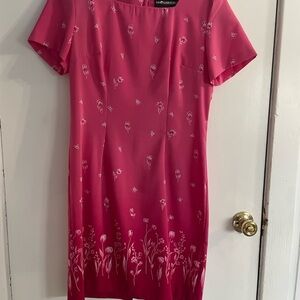Spring Sale! Elegant Spring Pink Floral Dress by Sag Harbor in size 10